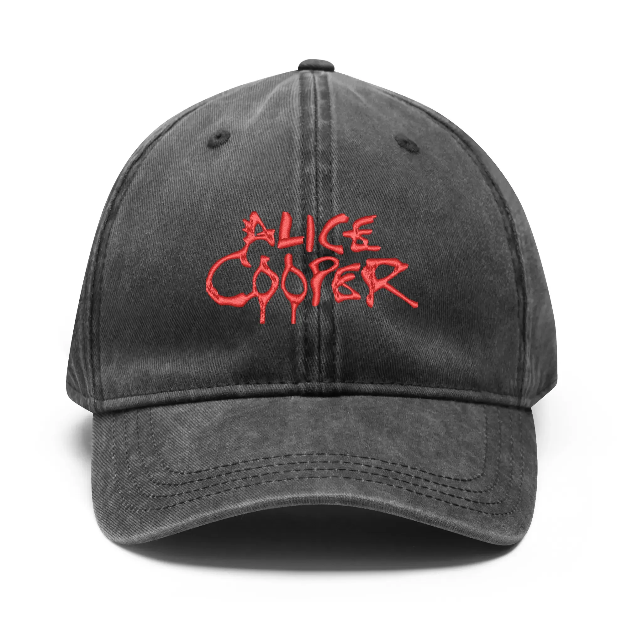 

Alice Cooper Embroidery Hats Mens Womens Sports Baseball Hat Hip Hop Customized Made Caps Personalized Text Cowboy Trucker Cap