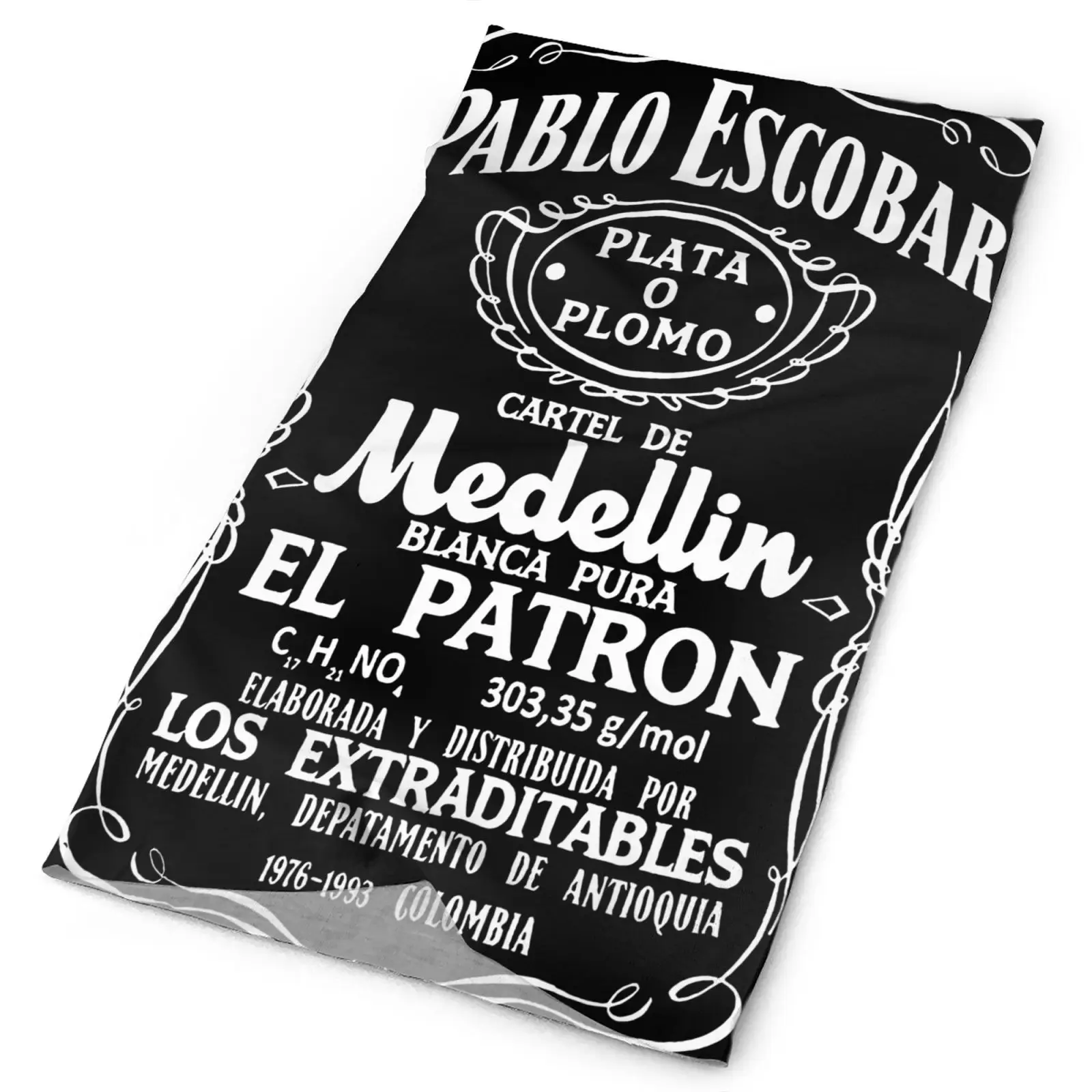 

Pablo Escobar Graphic Plata O Plomo 92 Men's Bandana Military Neck Warmer Neck Warmer Tactical Face Mask Mask For Face Fashion