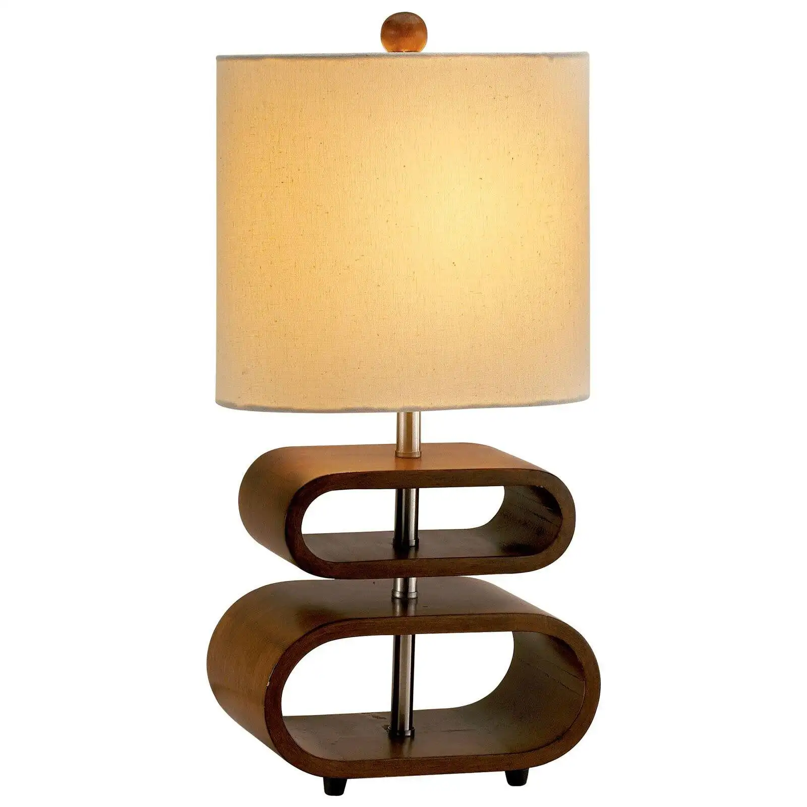 

Rhythm Table Lamp, Walnut PVC Veneer on MDF