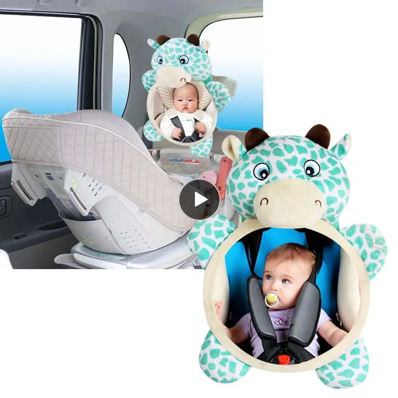 

Safe Universal Car Kids Monitor Adjustable View Back Seat Mirror Cute Seat Headrest Rearview Mirror Car Interior Accessories