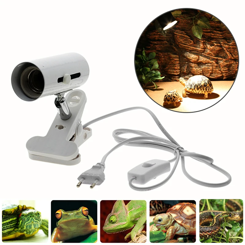 

Pet Heating Lamp Holder UVB/UVA Bulb Aquarium Lighting Infrared Ceramic Heat Emitter Light Bulb Holder for Reptile Pet Brooder