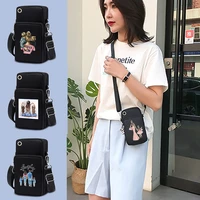 mobile phone case simple ladies mini sports bags outdoor travel arm bag vivo s12 huawei nova 9 universal pouch mom print wallet