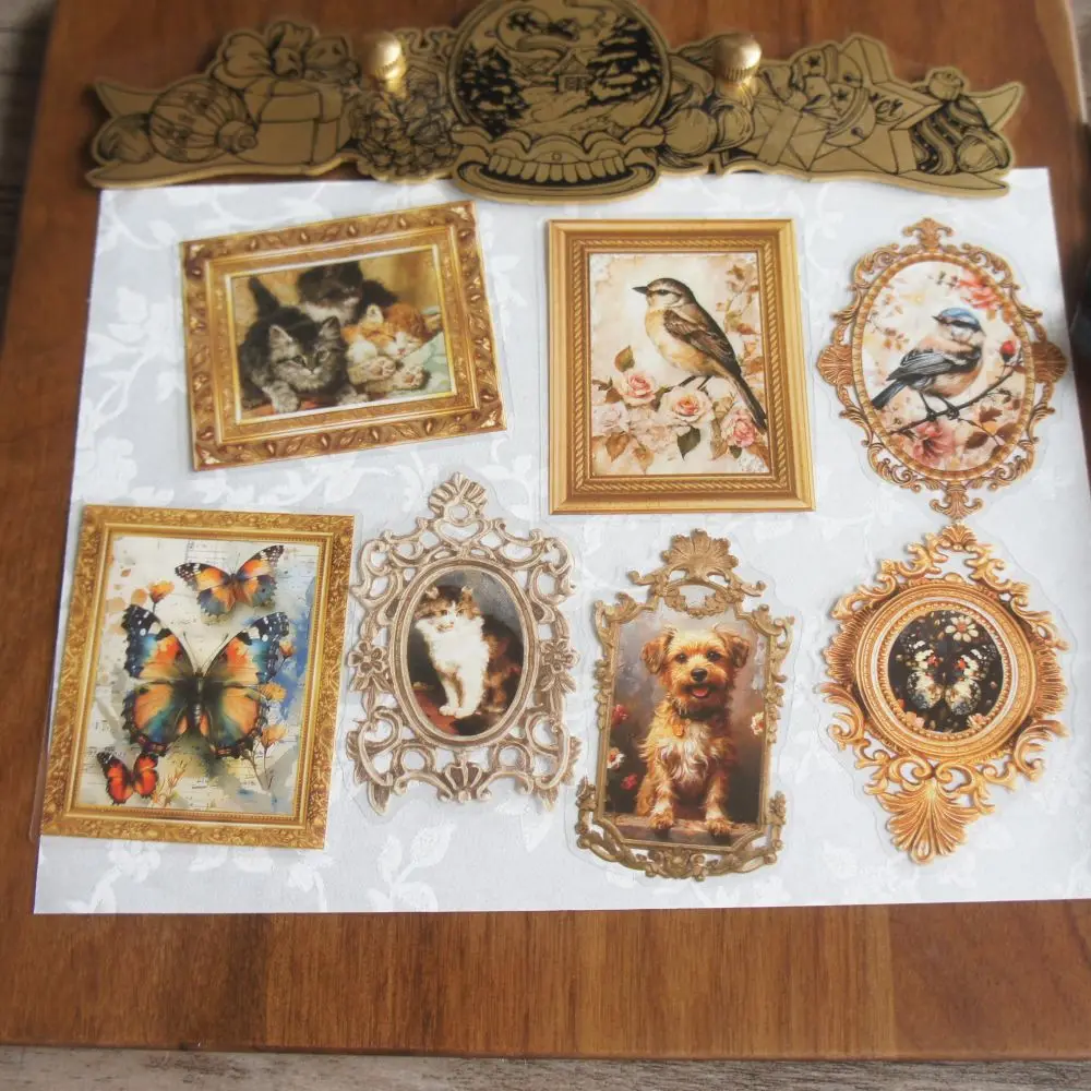 18 шт. картина в винтажном стиле металлическая рама дизайн ПВХ наклейка