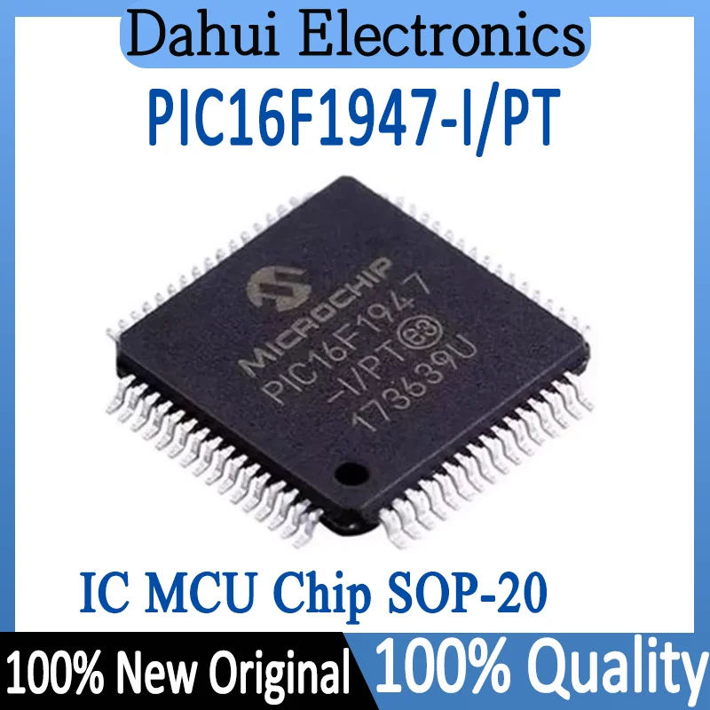 

100% New PIC16F1947 PIC16F1947-I/PT IC MCU Chip TQFP-64 8BIT 28KB FLASH In Stock