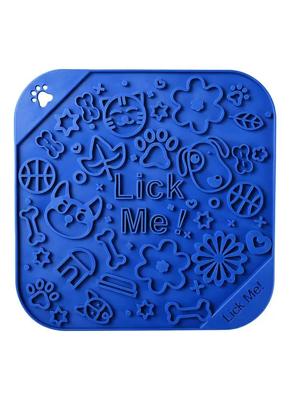 

Classic Dog Slow Feeders Lick Mat Lick Mat For Dogs & Cats Slow Feeder Anti-bite & Non-Slip Design Perfect For Food Treats