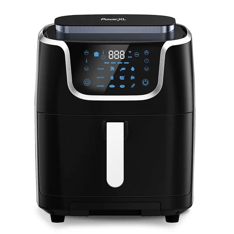 

Steamer Air Fryer 7 Quart Capacity, Vegetable Steamer and Air Fryer, Black, 1700W Freidoras de aire en oferta Freidora de aire E