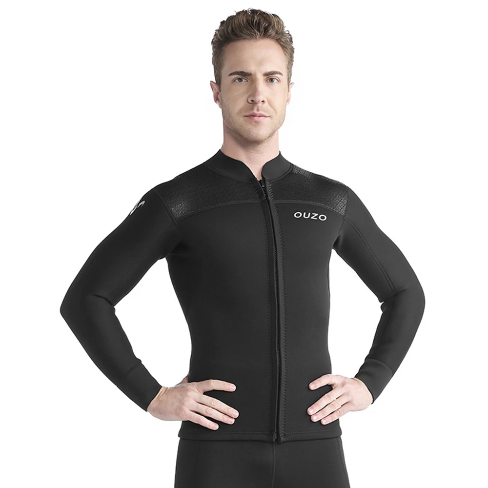 

1pcs Men's Long Wetsuit Neoprene Material Warm Fleece Lining Outdoor Kayaking Swimming Surfing Drifting Wetsuit Diving Swimwear