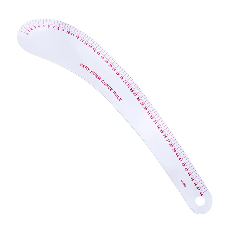 

Пластиковая прозрачная швейная линейка для портных, французская изогнутая швейная линейка, инструменты для шитья портных, прозрачная фран...