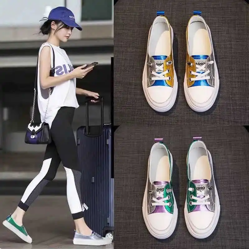 

Women Genuine leather Sneakers Casual Flat High-cut White Shoes GIRLS Skateboard Shoes Vulcanized Couple Shoes Zapatillas Mujer