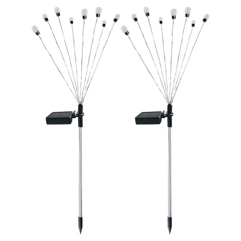 

Уличные фонари для двора, светлячок, газон, двор, декоративные фонари, светодиодный 8 головок, 2 режима освещения, водонепроницаемые стойки, декор для дорожек