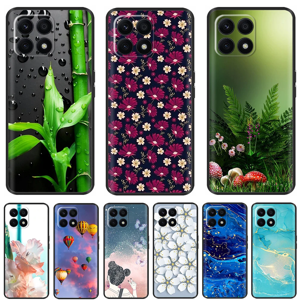 

For Honor X8a Case Marble Soft TPU Coque Silicone Back Cover for Huawei Honor X8a X 8A X8 A Phone Case Capa Funda HonorX8A 6.7''