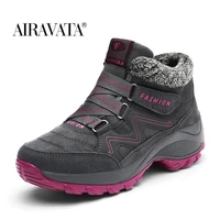 women warm fur non slip outdoor shoes winter snow ankle boots casual boots