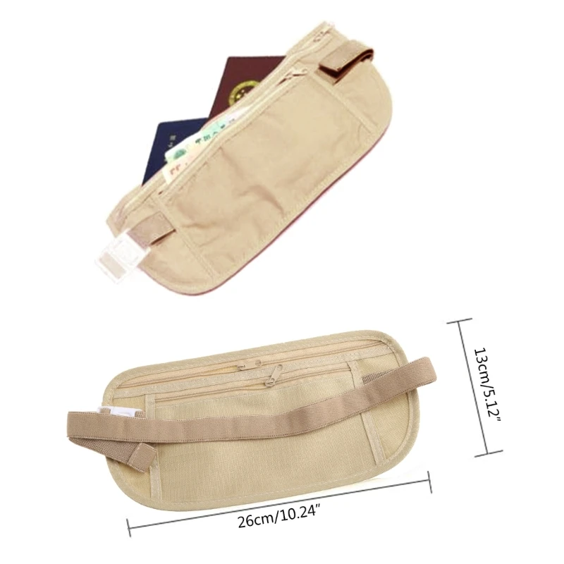 Дорожный поясной ремень для денег бега велоспорта пешего туризма прочный