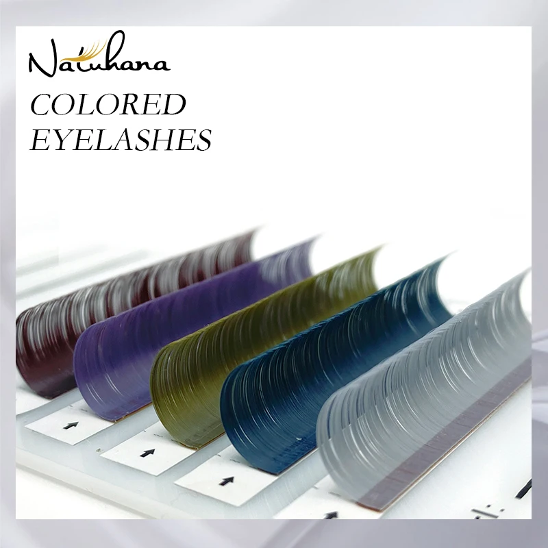 Ed Lashes Extension Blue/lavender/red/green/gray Individual Natural False Mink Colorful Eyelashes