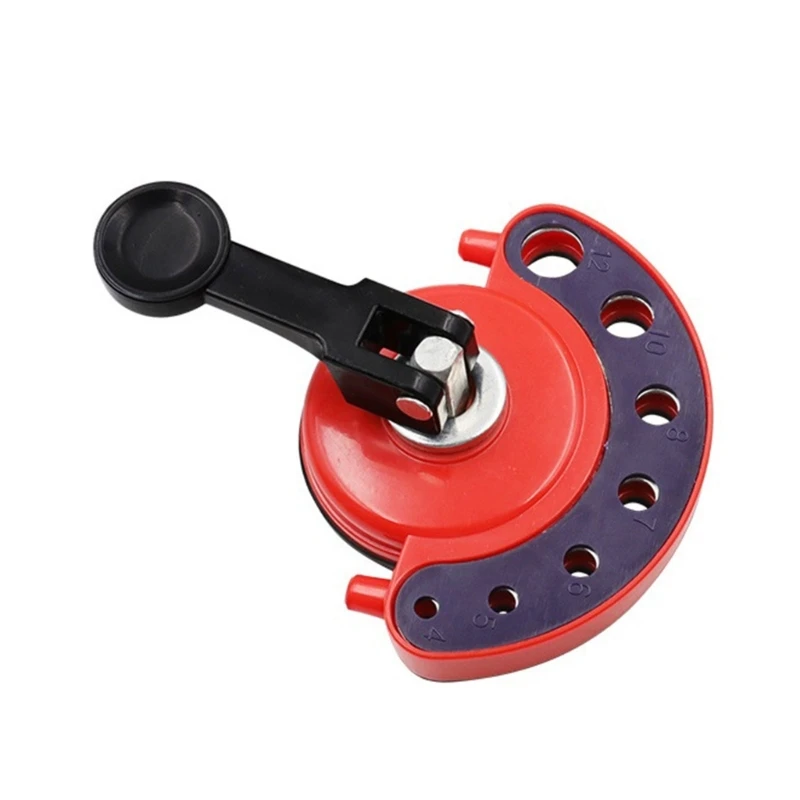 Drill Guide Vacuum Base Sucker Adjustable 4-12mm Glass Drill Bit Fit Tile Glass Hole Saw Openings Locator Drill Guide KXRE images - 6