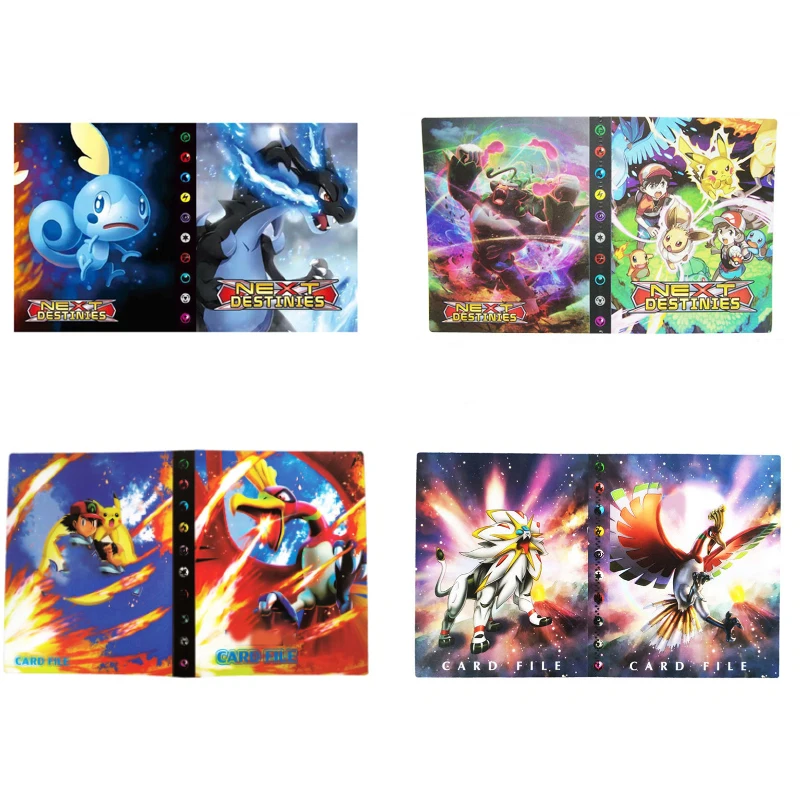 

Pokemon Cards Book Anime Figure Pikachu Charizard Solgaleo PP Plastic Battle Collection Card Books Children's Toys Birthday Gift