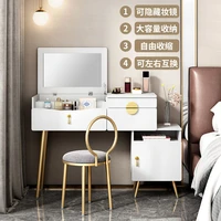 nordic luxury flip dresser bedroom modern minimalist storage cabinet integrated with advanced sense of telescopic makeup table
