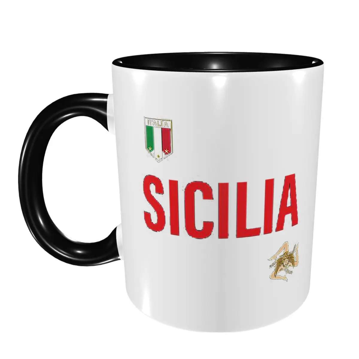Фото Кружка Sicily Jersey, забавные керамические чашки для кофе, чая, молока, посуда для напитков, подарки для друзей №1