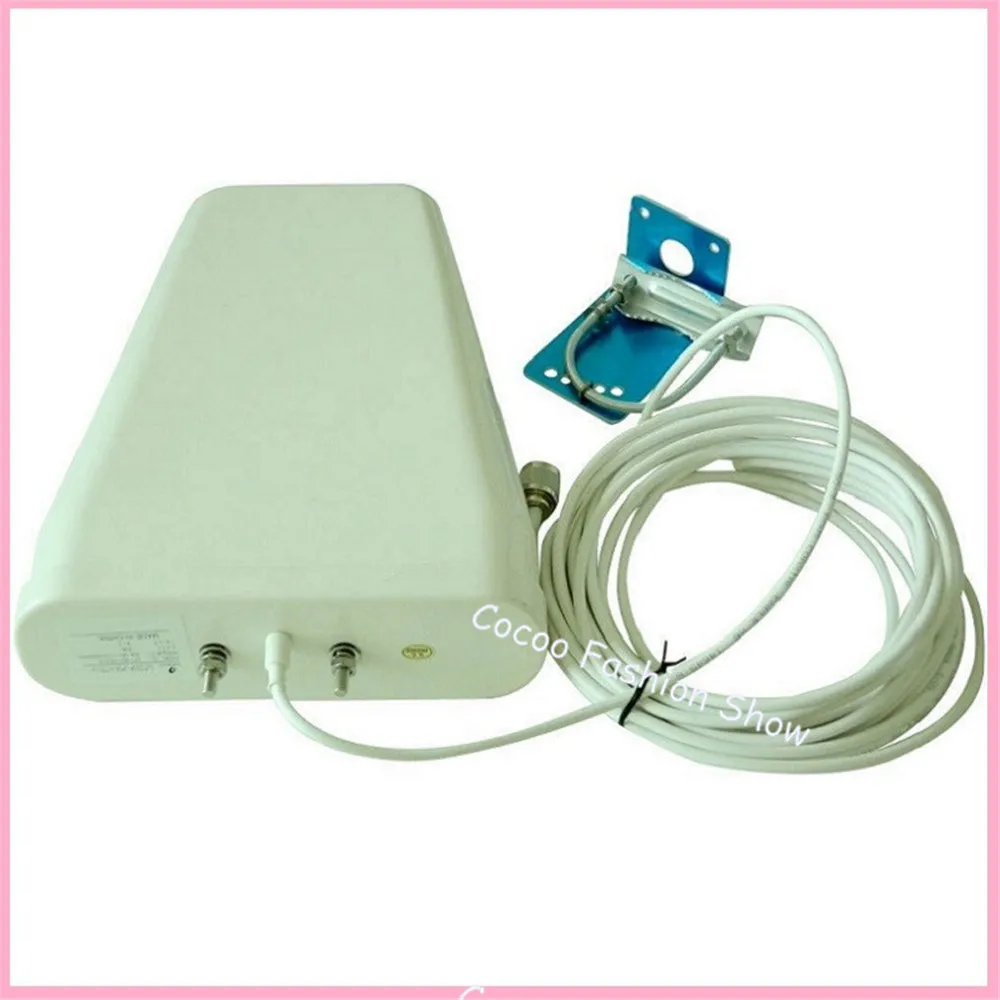 

ZQTMAX Outdoor Directional Log periodic antenna 806-2700mhz for Mobile Signal Booster 2g 3g 4g Repeater Amplifier + 10m Cable