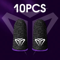 10pcs gaming finger sleeve breathable fingertips for pubg mobile games sweatproof anti slip fingertip cover for mobile game