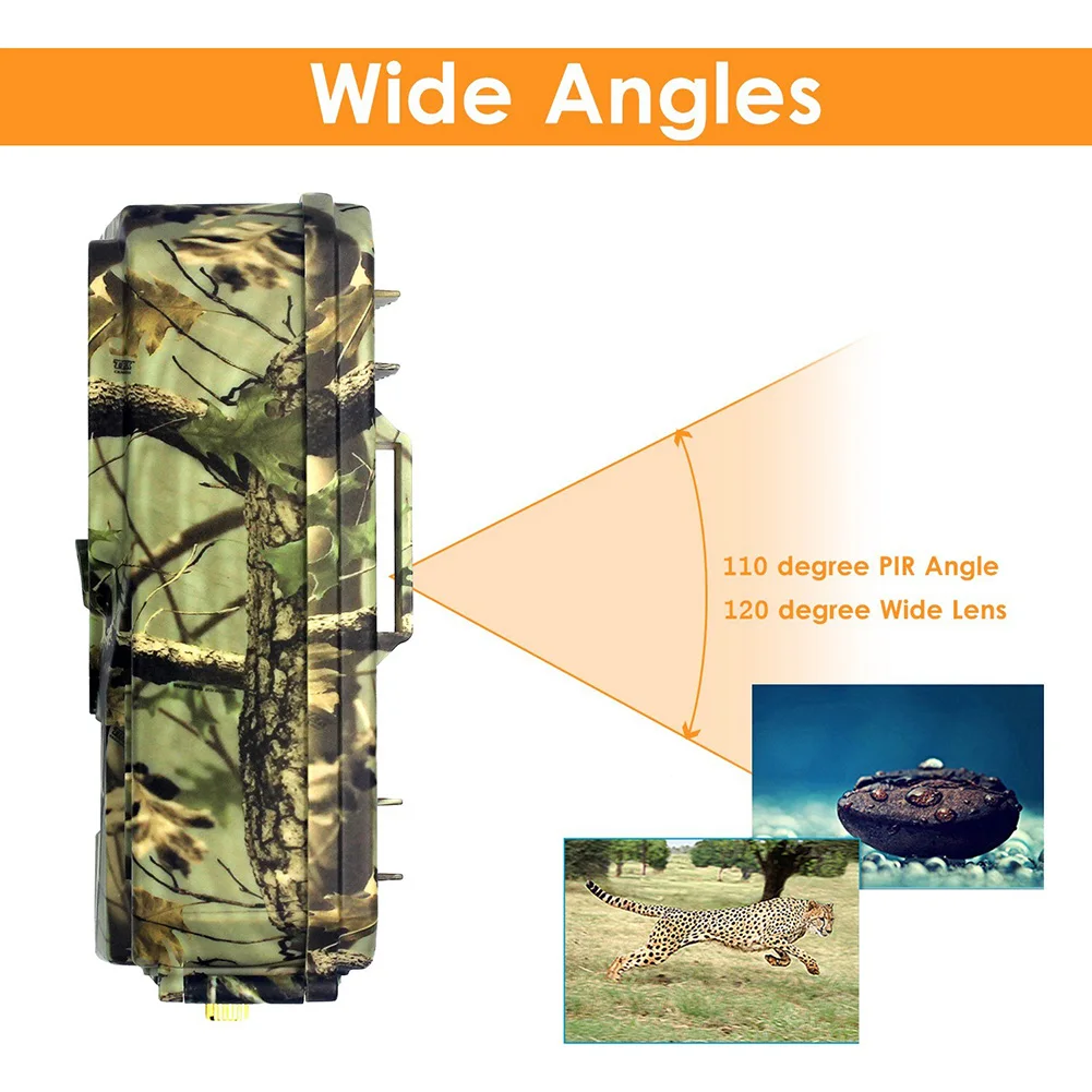 

Trail Camera Camera Animal Observation And Hunting 32GB 5pins USB 2.0 ABS PR-300A Waterproof IP56 Safe Brand New