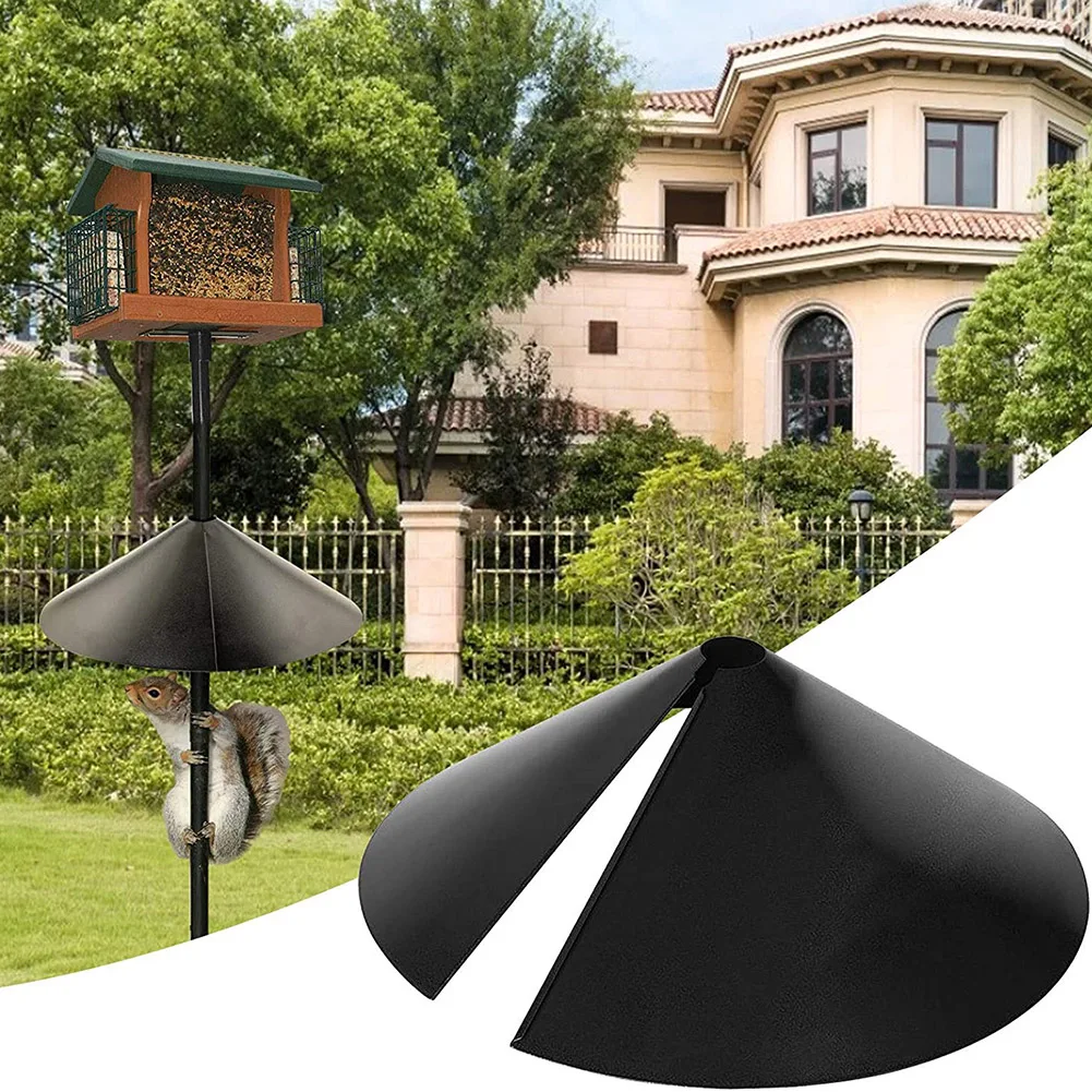 

Universal Wrap Around Squirrel Baffle Guard Protect Bird Feeder Protection Outdoor Yard Garden Decor Accessories