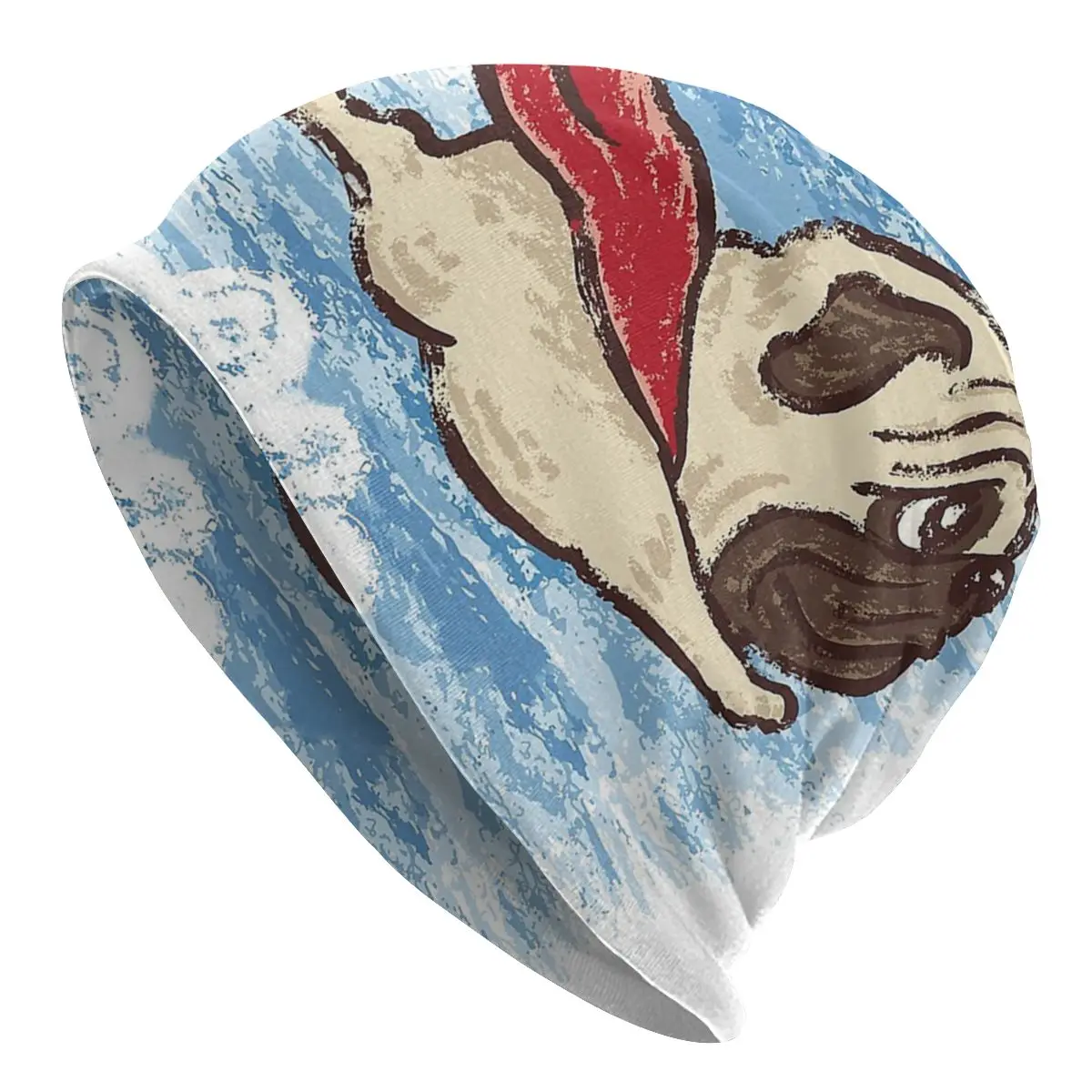 

Летающая шапочка с Мопсом, шляпы, готические шапочки, облегающие шапки, шапки, бульдог, собака, любимый питомец для мужчин и женщин, вязаные шапки, теплые шапки двойного назначения