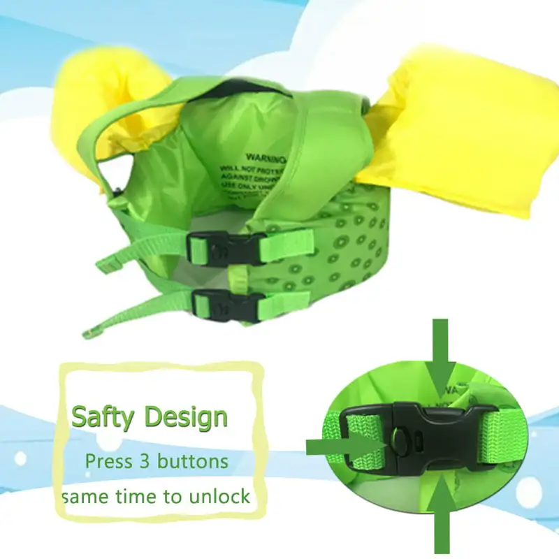 

Недефляционные плавательные ручки, спасательные жилеты для детей, ярко-желтые и зеленые повязки на руку для безопасности детей в воде.