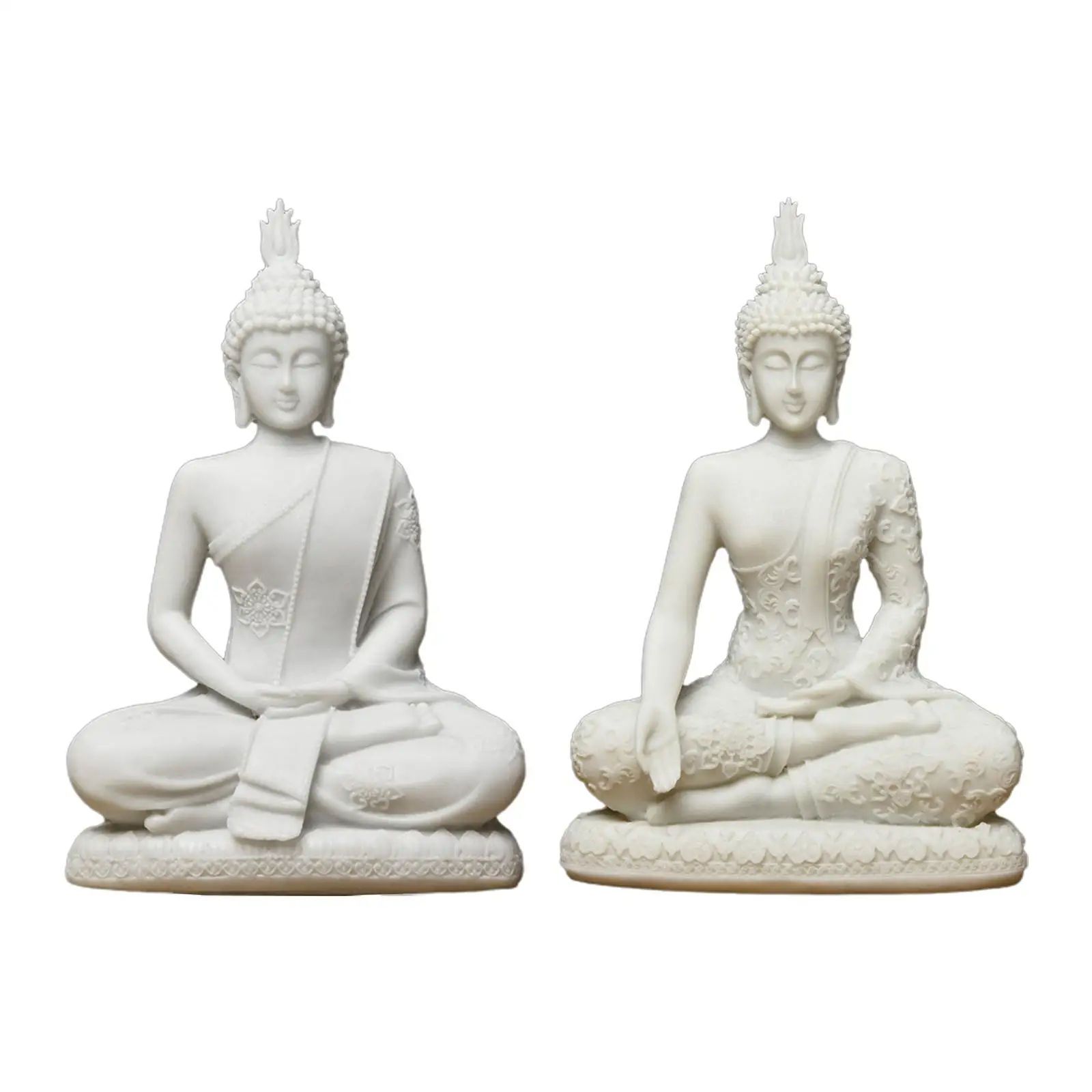 Resin Buddha Statue Meditating Figurines Landscaping Collectable Sculpture