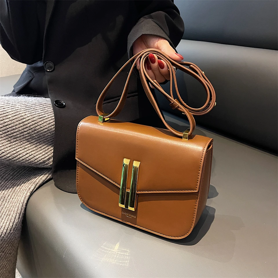 

Vintage Women's Bag Lady Luxury Box Retro Tofu Small Square Shoulder Bag Messenger Female Split Leather Flap Handbag 2023
