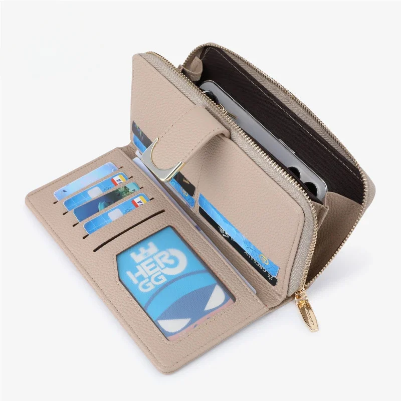 Новый Кошелек длинный женский кошелек Кожаный Клатч премиум-класса для женщин