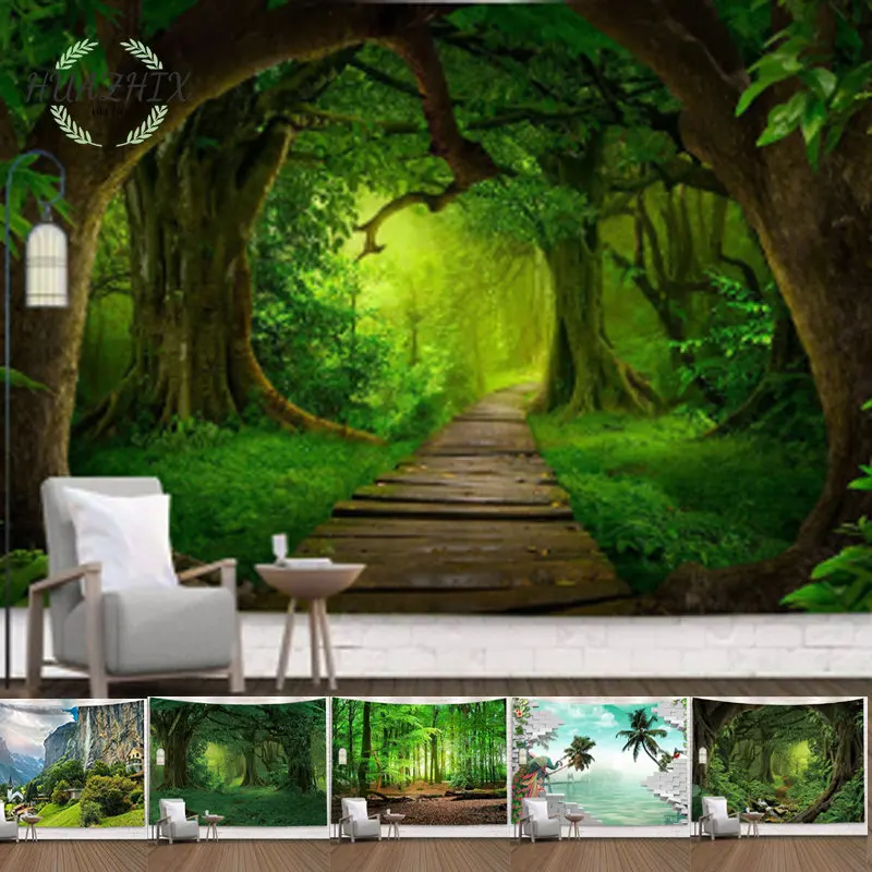 

Home Decor Tapestry Beautiful Landscape Sunlight Living Room Forest Landscape Wall Tapestries Wall Hanging Sofa Bedroom Dorm