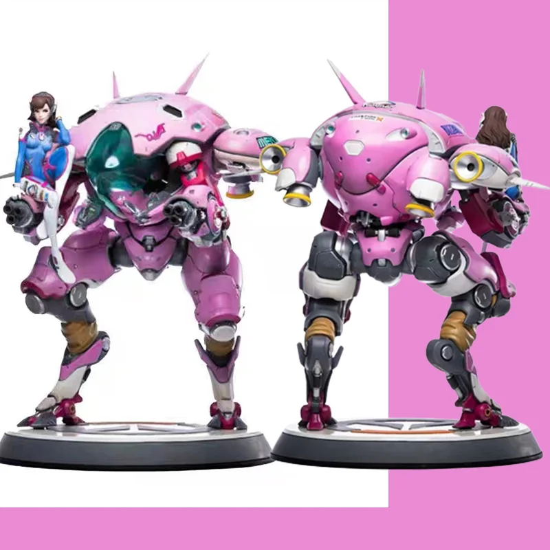

In Stock Overwatch Action Figures Dva Statue Anime Action Figures Pvc Collectible Figurines Model Toys Ornaments Desktop Gifts