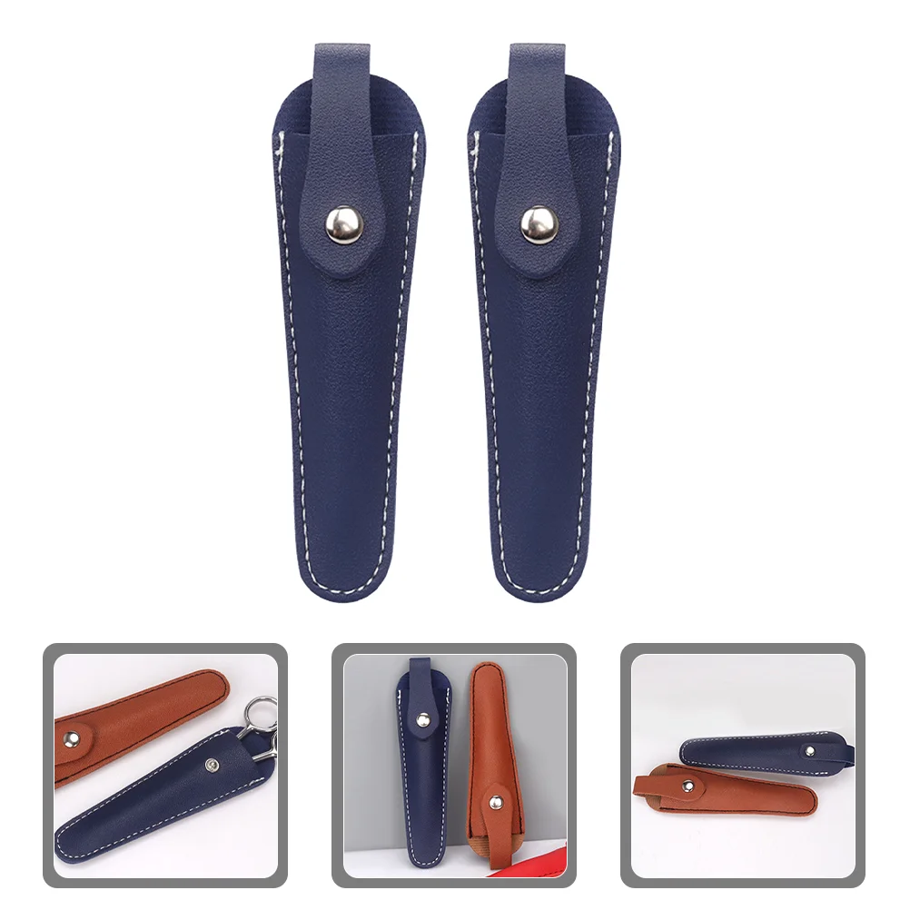 

2pcs Barber Hairdressing Scissor Holsters PU Salon Hairdressing Tool Bag