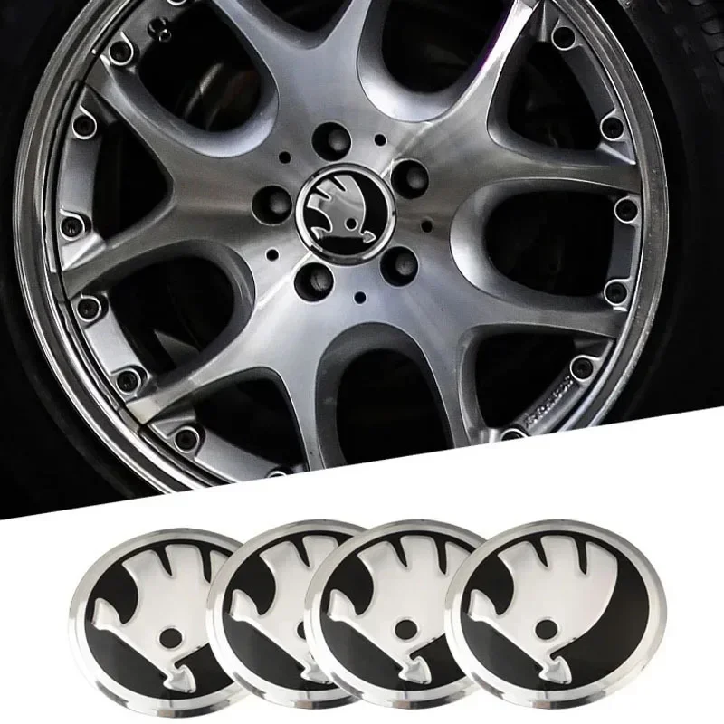 

60/65 мм автоаксессуары, наклейка на центральную ступицу колеса для Skoda Octavia A5 A7 Fabia 1, Superb Kamiq Rapid Yeti Citigo Vision S Kodiak