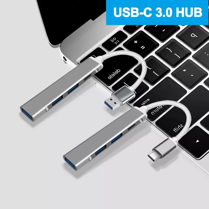 

USB C HUB 3.0 2.0 4 Ports Splitter OTG Adapter 5Gbps High-speed transmission Docking Station Type C USB HUB Computer Accessories