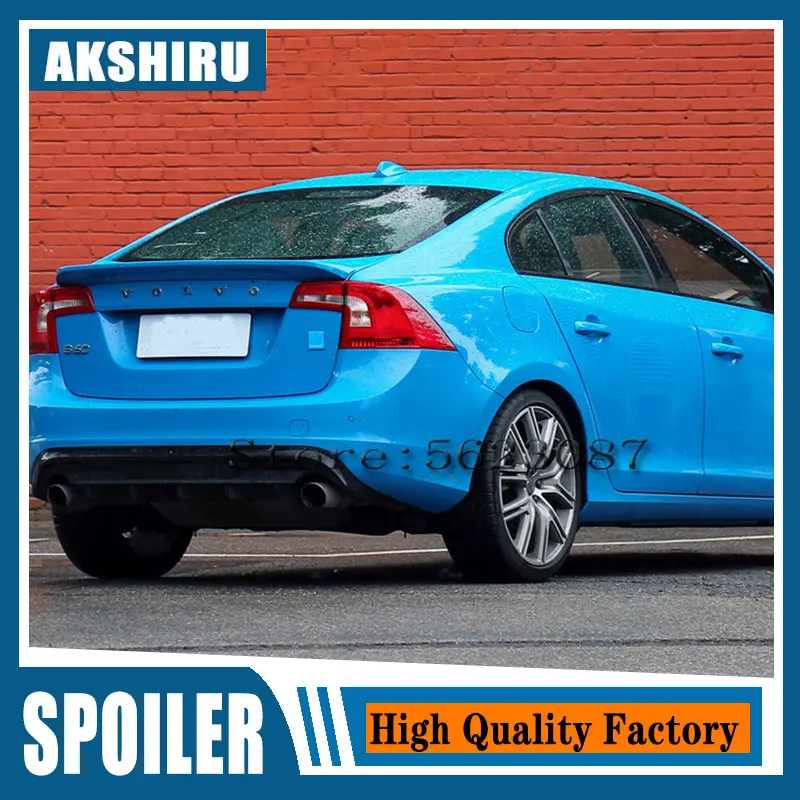 

Спойлер для VOLVO S60 2014-2016, высококачественный задний спойлер из АБС-пластика для VOLVO S60