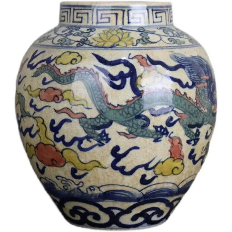 Фарфоровый горшок с голубым и белым дым, 7,87 дюйма