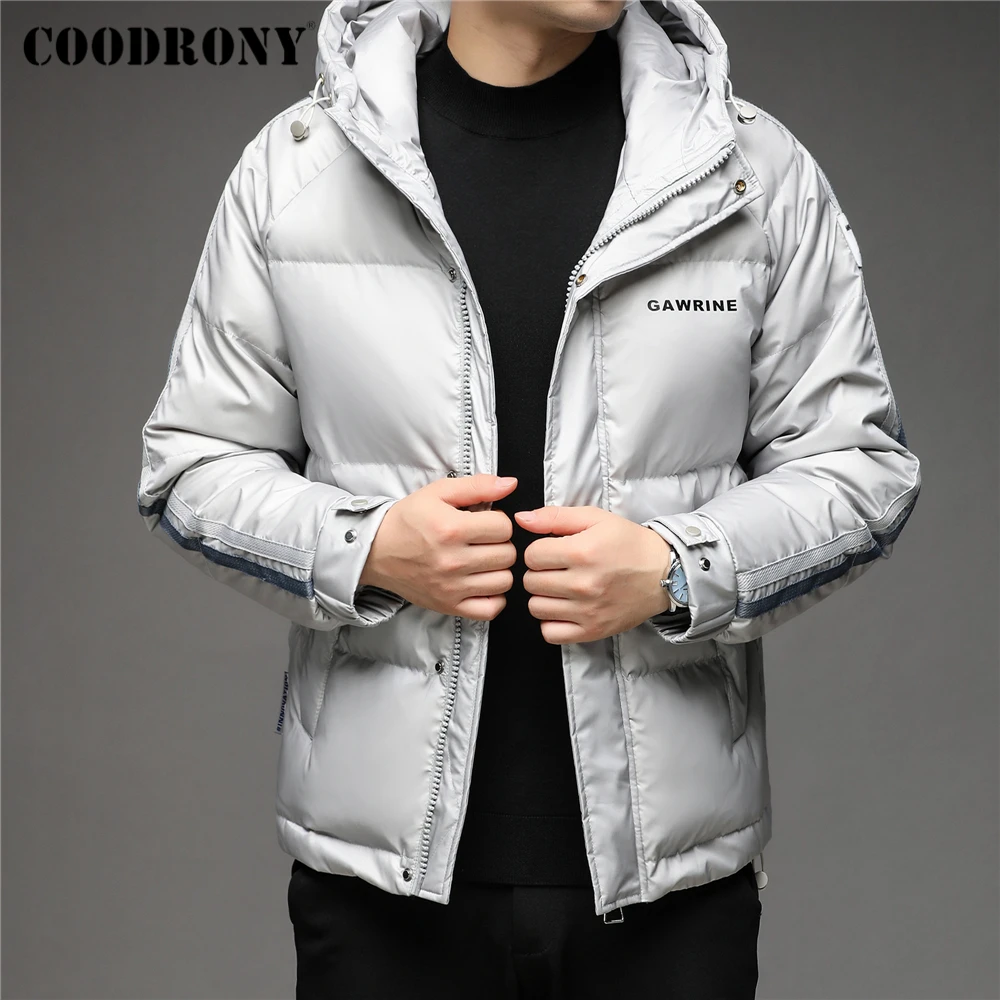 COODRONY Brand Winter Hooded Coat Male 90% White Duck Down Jacket Men Luxury Clothing New Arrival Thick Windbreaker Parkas Z8208