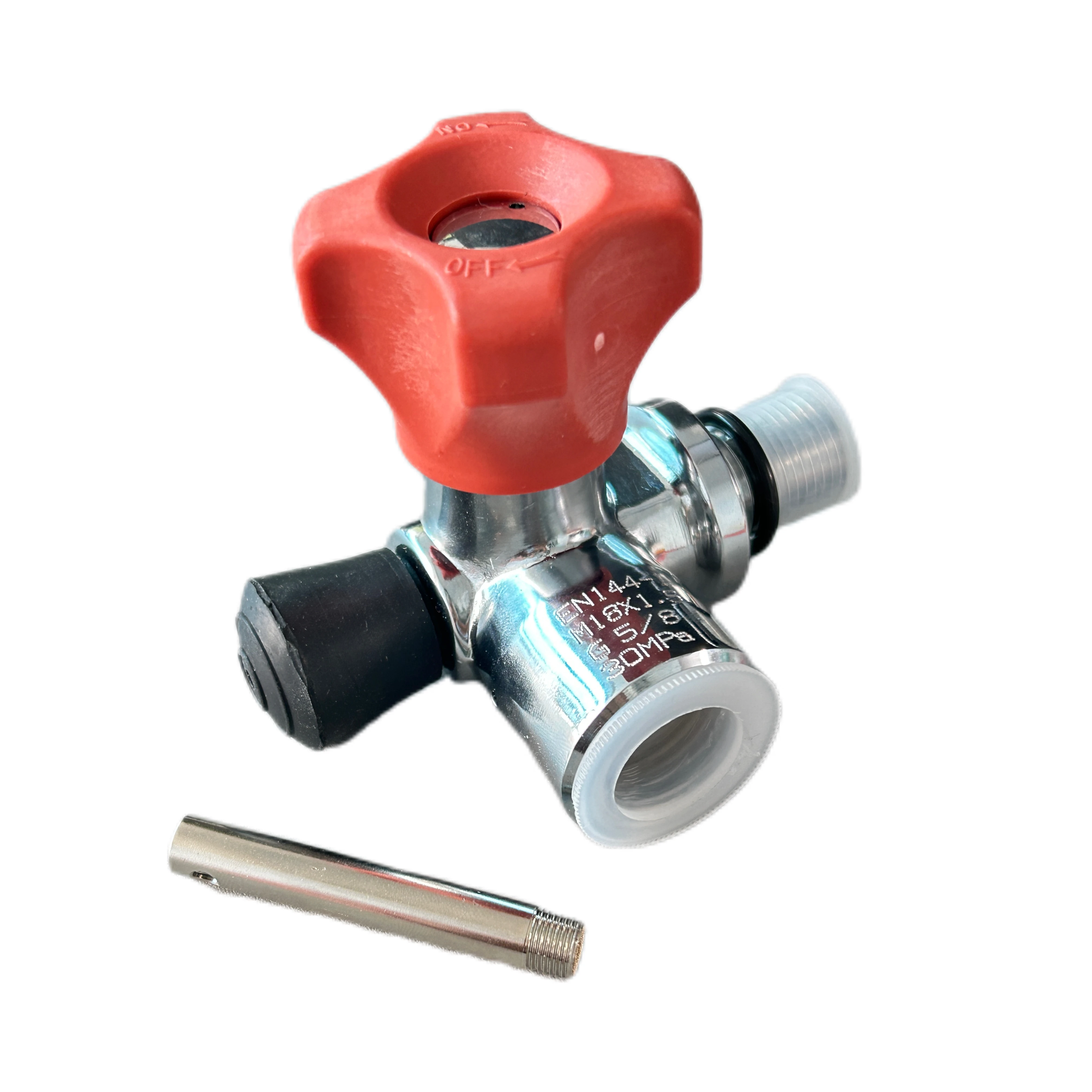 Фото Адаптер для заправочной станции PCP M18*1.5 G для баллонов, клапан для заправки пневматических картриджей и баков с сжатым воздухом, 30 МПа, 300 Бар №1