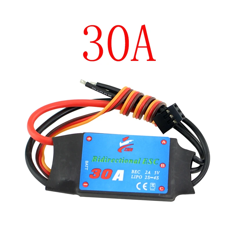 ZMR 12A/20A/30A/40A/50A/60A/80A Bidirectional Brushless ESC for Remote Control Car Pneumatic Underwater Propeller enlarge