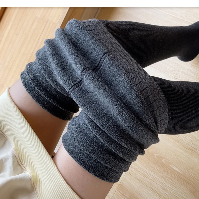 Winter Warm Pantyhose Women High Waist Shaping Slim Fleece Female Tights Velvet Thick Elastic Black Leggings Socks For Women