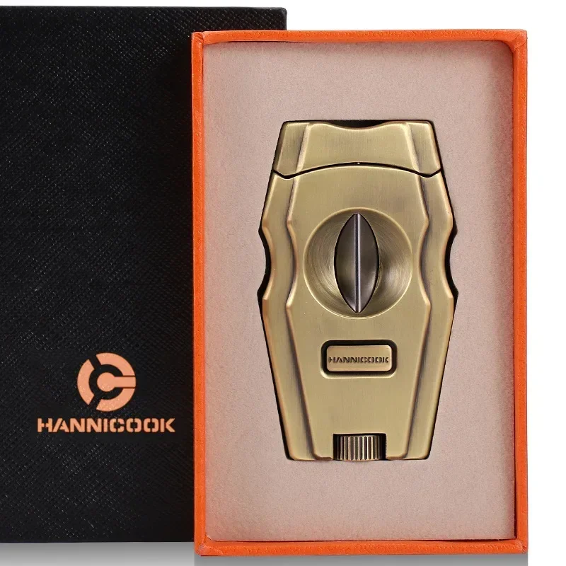 Золотой Zigarettenzusatz V-образный Резак Для Сигар Роскошные Аксессуары Курения Товары