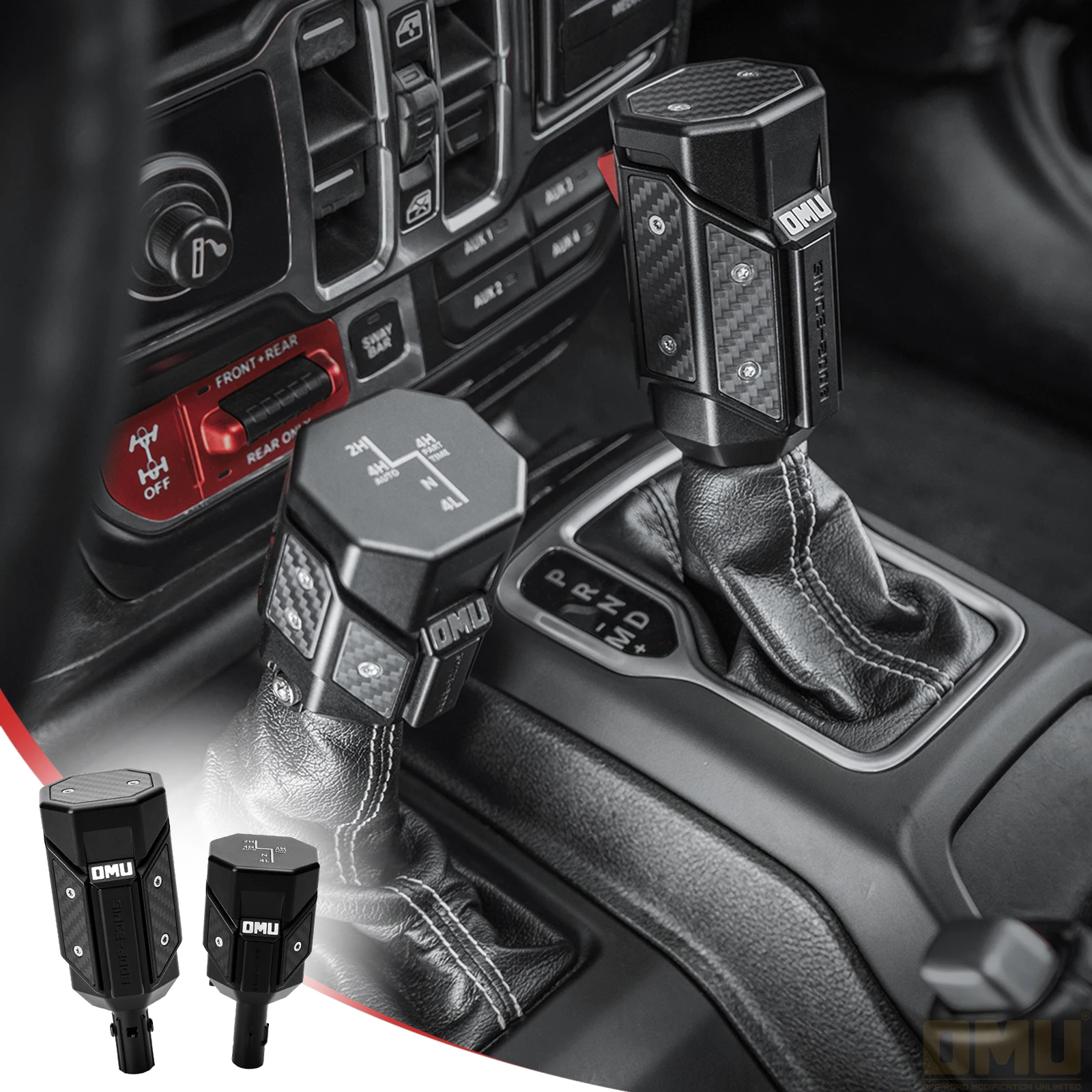 Алюминиевая ручка переключения передач серии OMU Genesis, замена рычага переключения передач для Jeep Wrangler JL Gladiator JT 2018-2025, аксессуары для интерьера