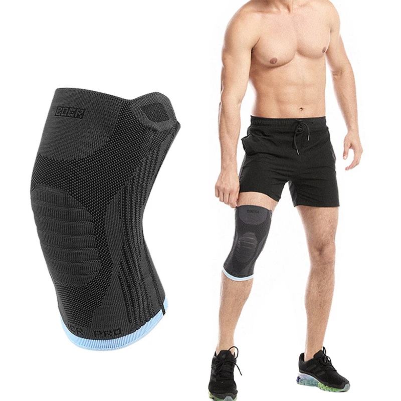 

1PC Elastic Sports Knee Pads Knitting Breathable Protective Fitness Knee Pad Sleeve Cycling Hiking Basketball Football Equipment