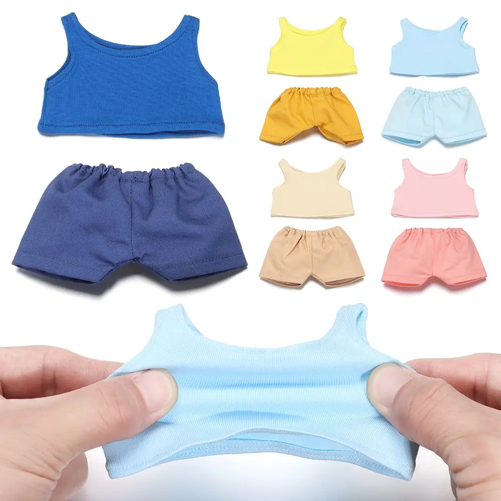 

Kids Toy For 1/12BJD Dolls Fashion For Stuffed Animals Clothes Suit 20cm Dolls Shorts Tops Handmade Vest