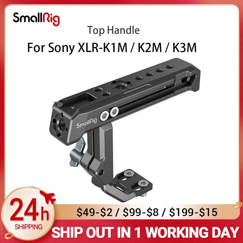 

SmallRig Camera Cage Top Handle for Sony XLR-K1M / K2M / K3M and Panasonic DMW-XLR1 Adapter 3082