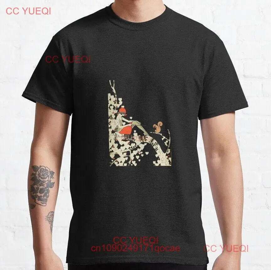 Футболка в ретро стиле с изображением девушки и белки Жозе Карлоса 1920