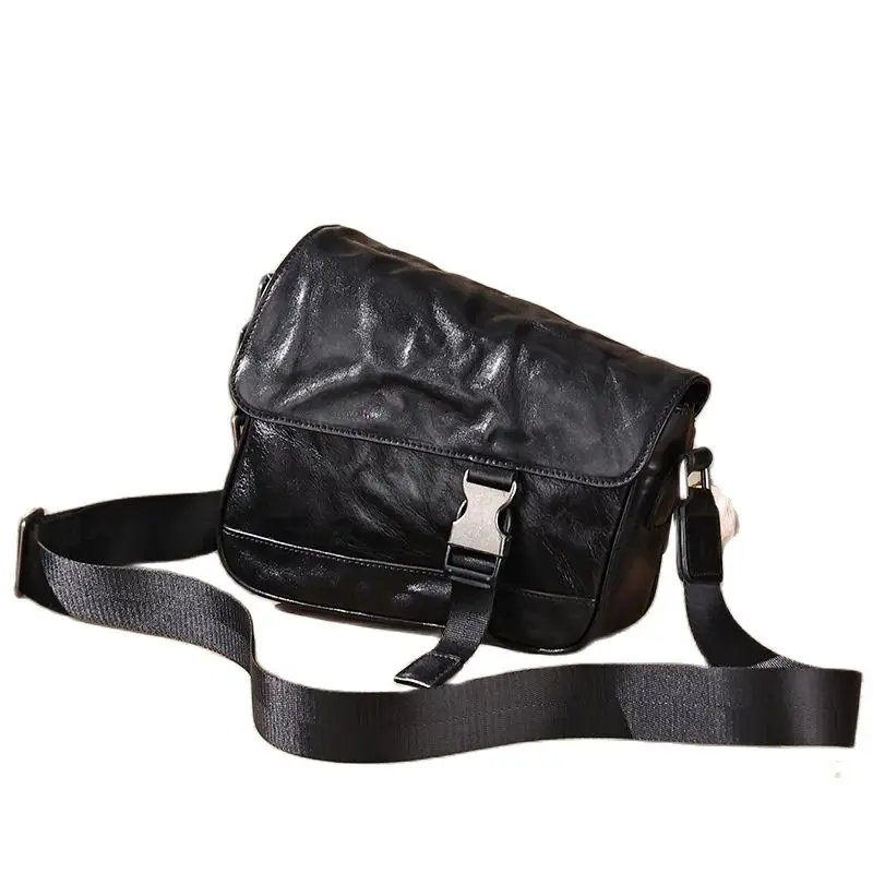 

GENODERN Retro Shoulder Bag Men's Crossbody Bag Men's Real-Leather Bag