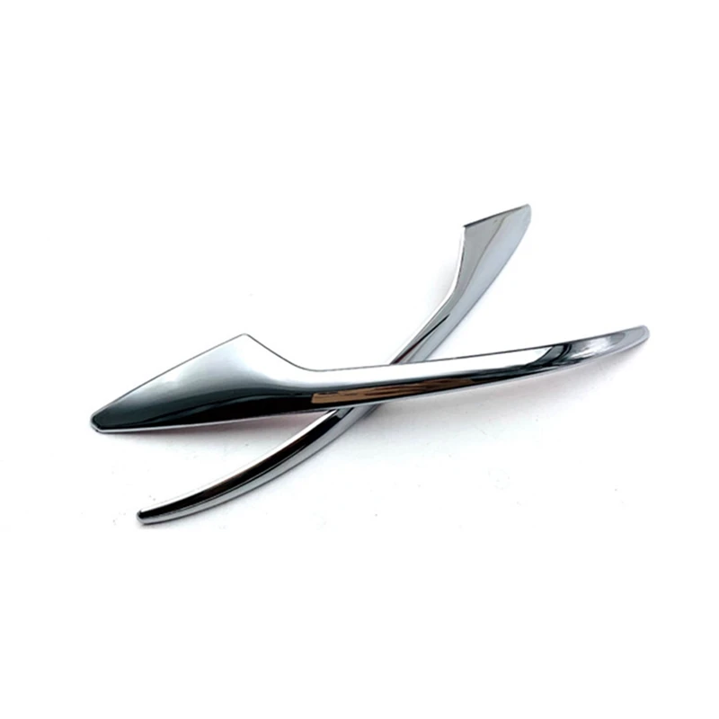 1 пара АБС-пластика хромированная серебристая боковая полоса зеркала заднего